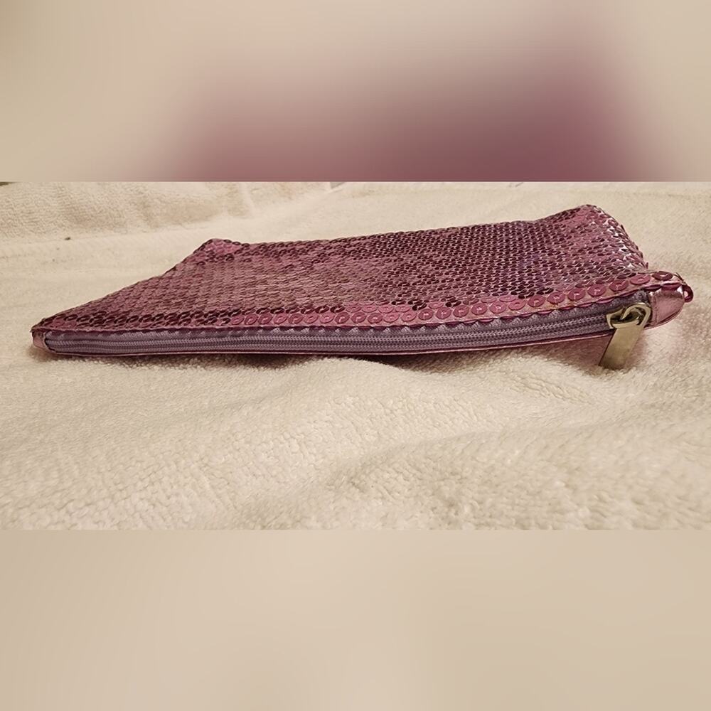 Jasmine la Belle Pink Sequined Cosmetic Bag - Barbiecore - Picture 2 of 4